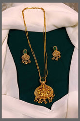 Double Layer Chain With Lakshmi Pendent - NN00476